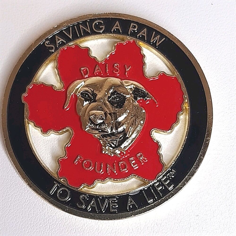 Wounded Paw Project Saving A Paw Daisy Founder Save A Life Challenge Coin Enamel